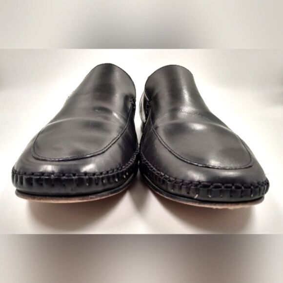 Johnson & Murphy Black Leather Loafers Shoes size 11 - Picture 10 of 16